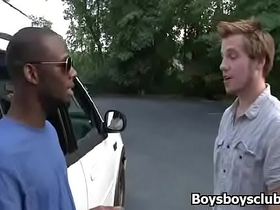 Black massive gay man seduce white sexy boy with his bbc 24