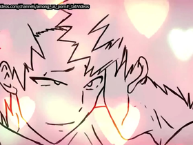 Bakugo folla a kirishima después de besarlo